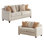2 Piece Chenille Standard Living Room Set