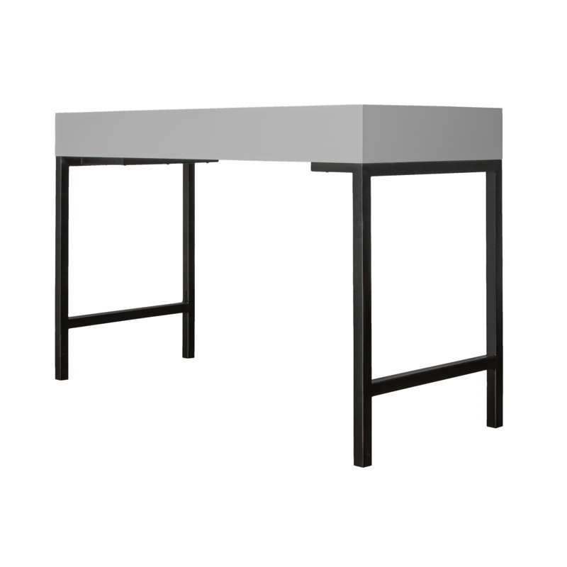 Maple Writing Desk, Light Gray