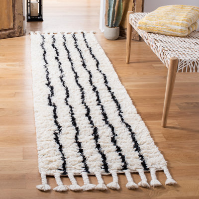 Tapis beige en laine touffeté à la main Aitkin