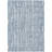 9' X 12' Blue And Ivory Abstract Washable Indoor Outdoor Area Rug-125213657