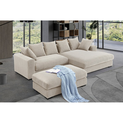Modern Sofaduke 4 - Piece Upholstered Sectional