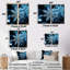 «Blue Snowflake Holiday III» - art mural traditionnel-1077045723-1077045700-1077045701