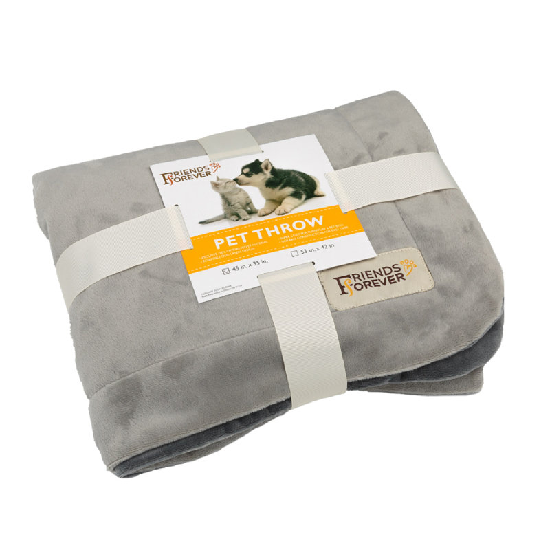 Bailey Micro Plush Pet Blanket, 45" L x 35" W