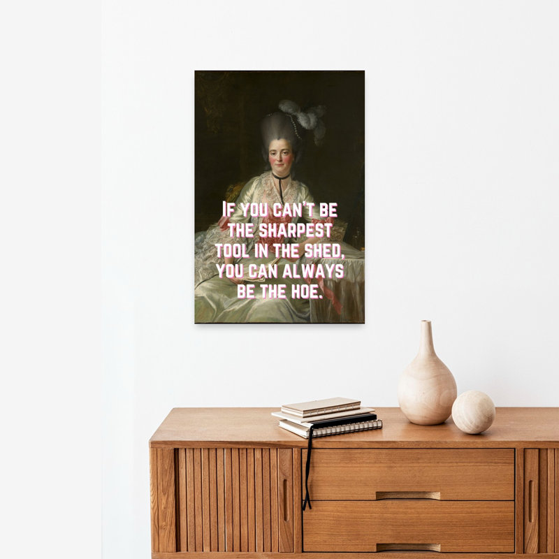 Sassy Regal Portrait Bold Elegant Modern Portrait Wall Art Print 1 Piece Wrapped Canvas Wall Art, 60.96cm H x 40.64cm W