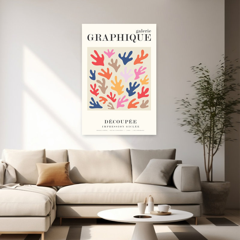 Graphique 12, art contemporain abstrait, H 60 po x l 40 po