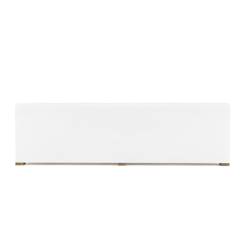Crosby Slope Arm Sofa, 32.5" H x 120" W x 38" D, Weathered, Vintage Leather Blanc