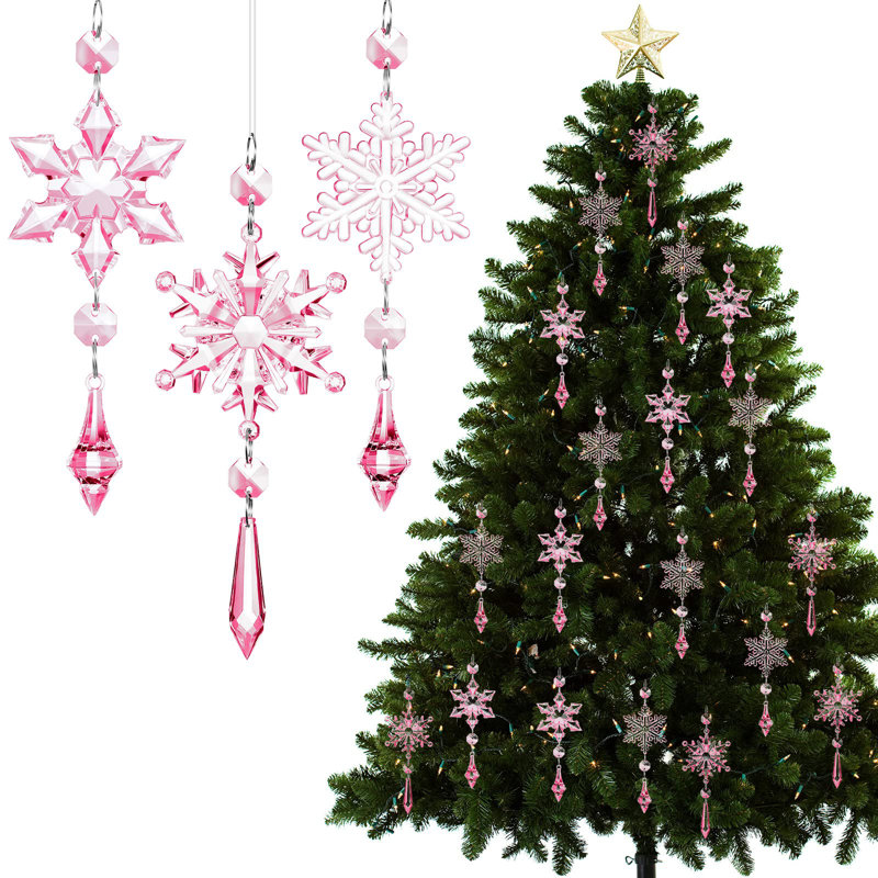 Jarrott 7'' Holiday Shaped Ornament, Rose clair