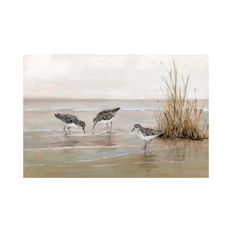 «Early Risers II» par Sally Swatland - reproduction d'art, H 26 po x l 40 po x 1,5 po, Toile tendue