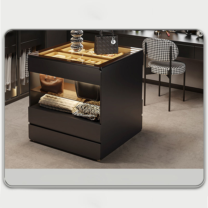 Armoire de rangement à bijoux, Noir, noir, noir, noir