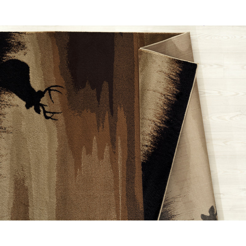 Tapis brun / beige / noir Pippen, Rectangle 1 pi 10 po x 3 pi