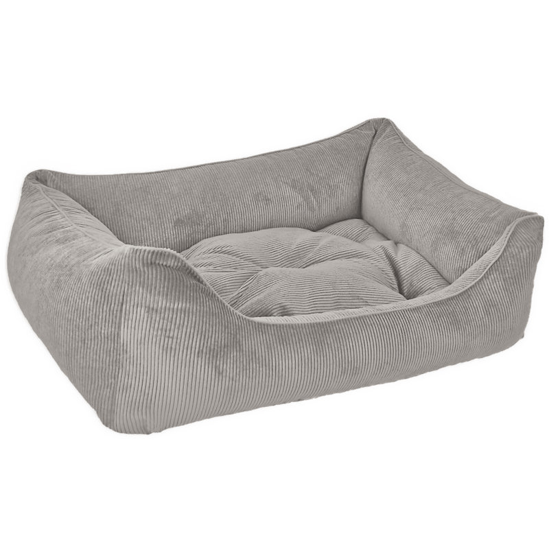 Orthopedic Polyester Pet Bed, Extra large (100cm W x 80cm D x 35cm H), Grey