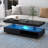 LED Coffee Table With Storage, 2 Drawers And Display Shelves, Accent Furniture With LED Lights-1528977192