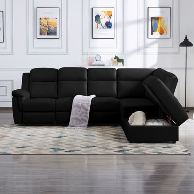 Canapé modulaire en cuir 2 pièces Emsal