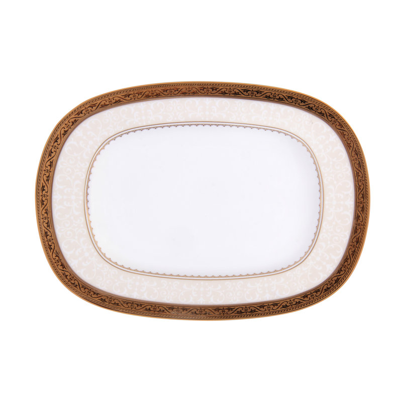 Noritake Odessa Butter Dish, 9.25", Gold
