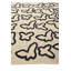 Tapis noir et blanc Noor