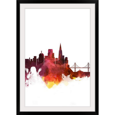 « san francisco aquarelle cityscape », impression