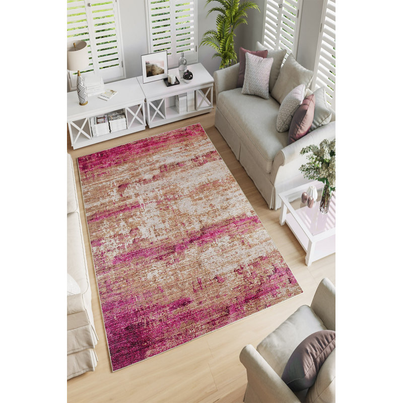 Eco-Friendly Hall Carpet, 100% Polyester, 31.5 x 59.1 inches | Antibacterial & Machine Washable, Non-Slip PVC Dot Underside | 650 g/m², 0.2 inch Pile Height | Digital Printed Design for Modern Interiors