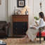 Commodes et commodes en bois massif noir et noyer