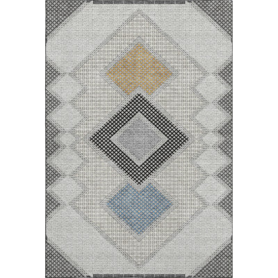 Premium Machine Washable Mayfield AMF2111 Geometric Rug