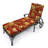 72" x 22" Outdoor Chaise Lounge Cushion with Ties and Loop-1429093209