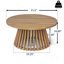 Table basse d'extérieur en bois pour patio-1073801298