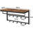 Gisbert Metal 10 - Hook Wall Mounted Coat Rack with Storage