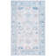 Tapis bleu / beige en polyester tissé à la machine Kerge-115954305