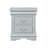 Sophia Transitional 2-Drawer Nightstand in Platinum