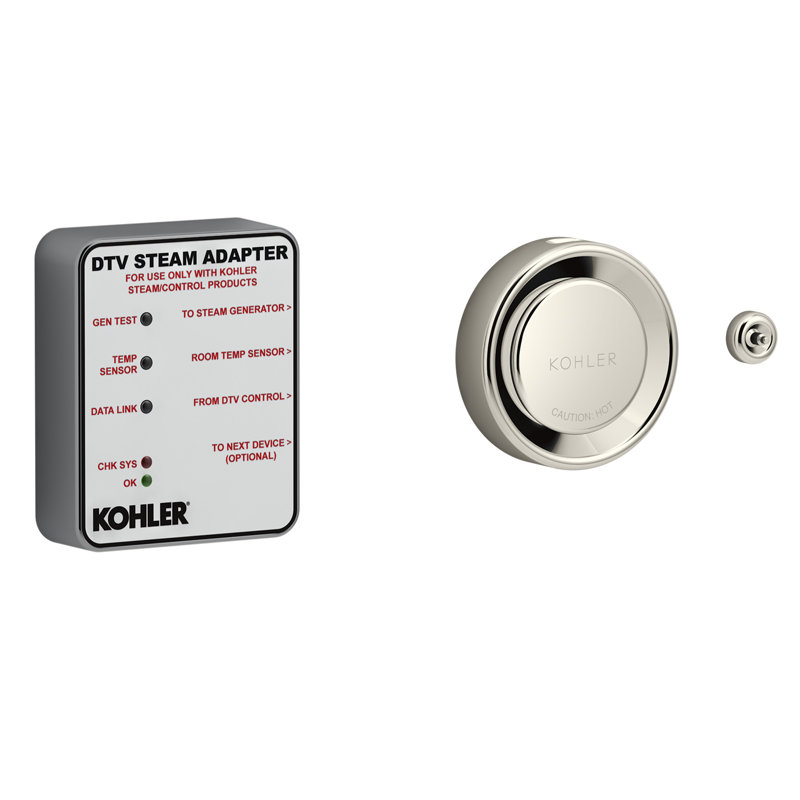 Invigoration™ Series Dtv+™ Steam Adapter Kit, Vibrant Polished Nickel