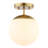 Statler Glass Semi Flush Mount-2010117114