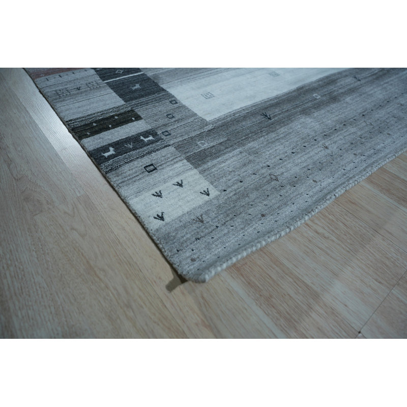 Tapis moderne en laine noué à la main 4 x 6