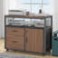 Bureau de direction et classeur latéral 2 pièces Lympsham-1713406911-1700457987