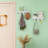 Landess Rustic White Wall Shelf with Hooks