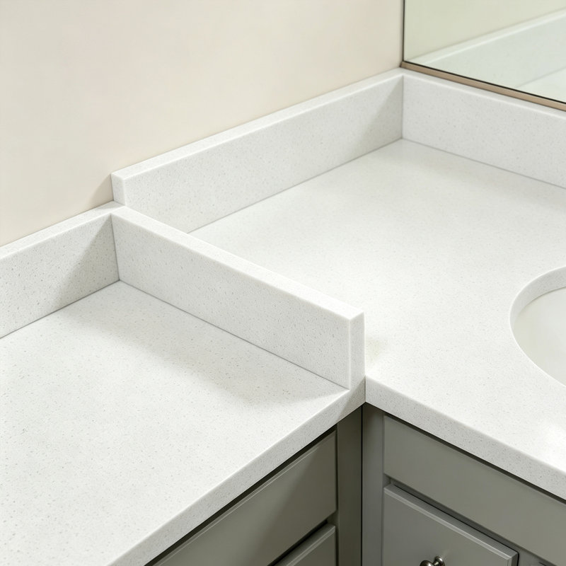Meuble-lavabo 21 pouces, Éclaboussure latérale de 21 po