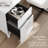 72W Office Desk with Drawers in White-137114000