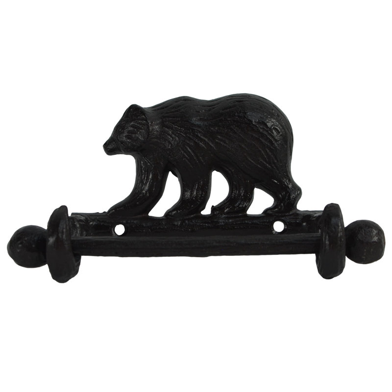 Porte-papier hygiénique à fixation murale black bear