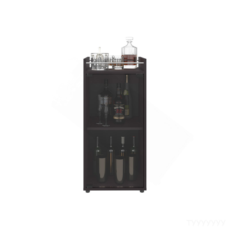 Lampadaire Minibar, noir, Noir