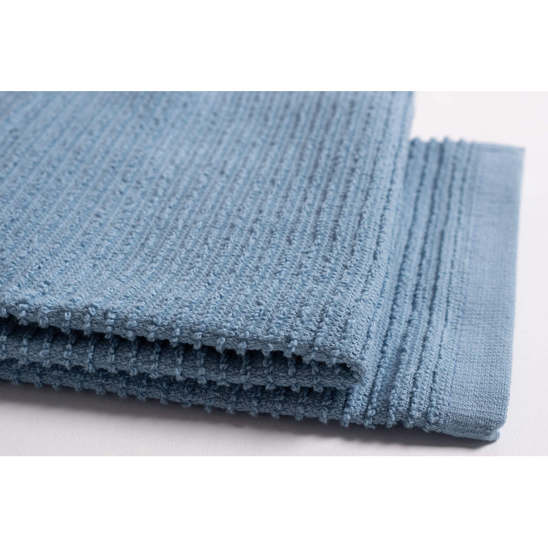 Ensemble de draps plats et ondulés, Denim délavé