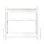Unité de rangement blanche empilable de H 11,75 po x l 32,41 po Bettye - avec tablettes et cloisons amovibles