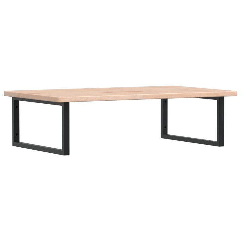 Brendt 100cm Solid Wood Bathroom Vanity Top, Oak/Black