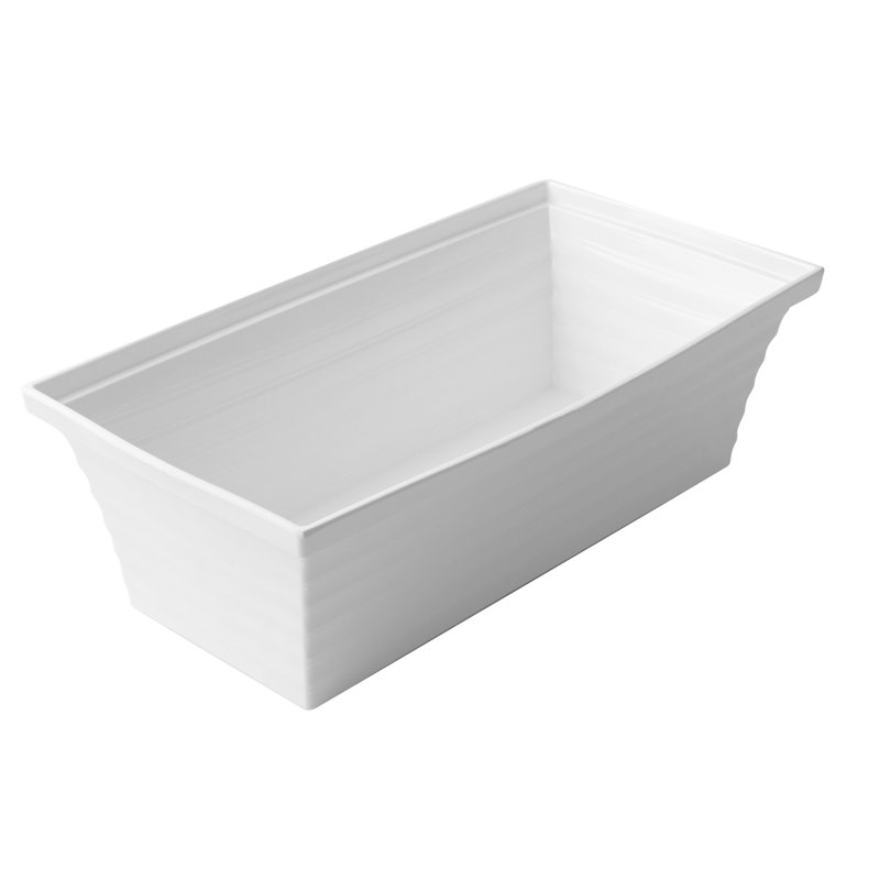Mélamine carrée Americana Saladier, Blanc