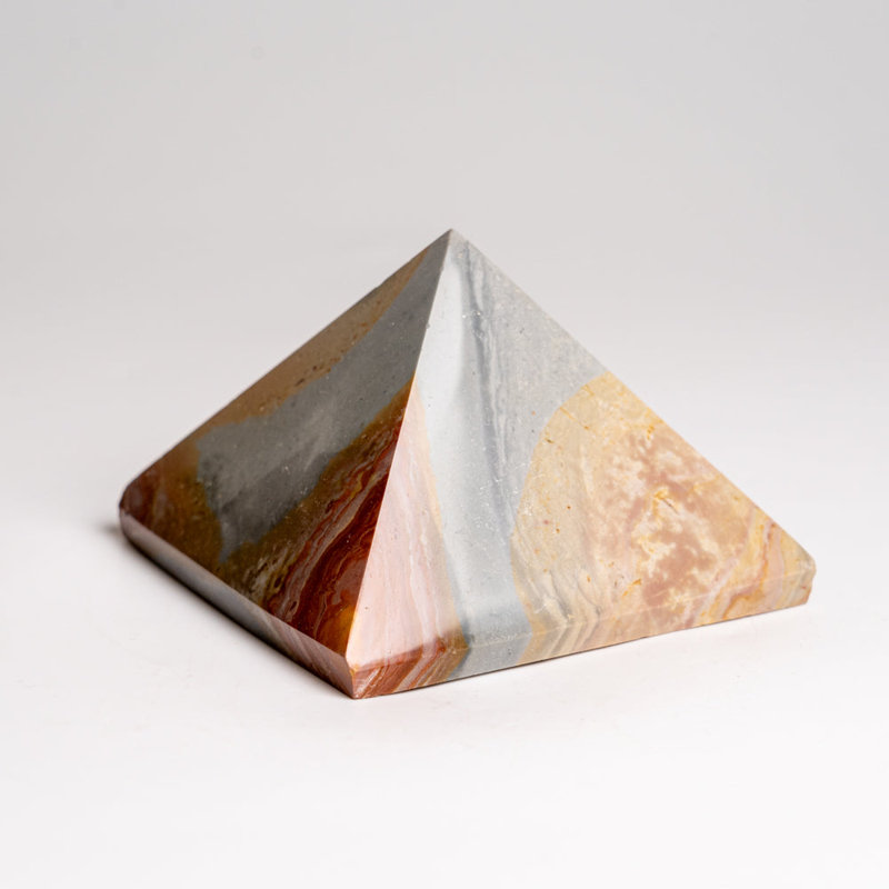 Polished Polychrome Pyramid From Madagascar (1.1 Lbs)