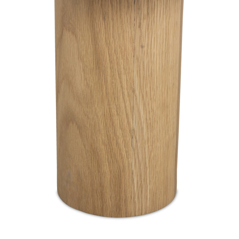 Zion Coffee Table - Small Table - Merlot, Natural Oak, 15" H x 25.5" L x 36" W