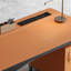 Saddle leather desk,simple study/computer office-207258320-207258321