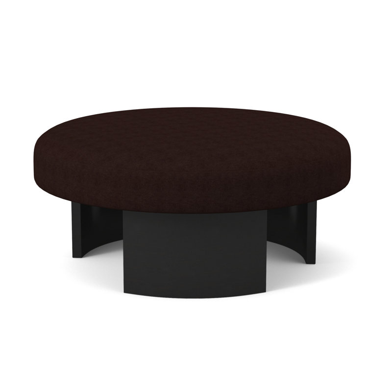 Repose-pieds Eclipse, Espresso, Mélange de polyester acajou Margaret