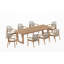 Fensee Outdoor - Piece Teak Dining Set-179578671