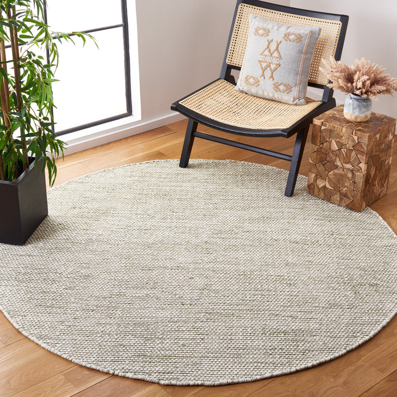 Tapis Natura 776 vert / ivoire, Rond 6 pi