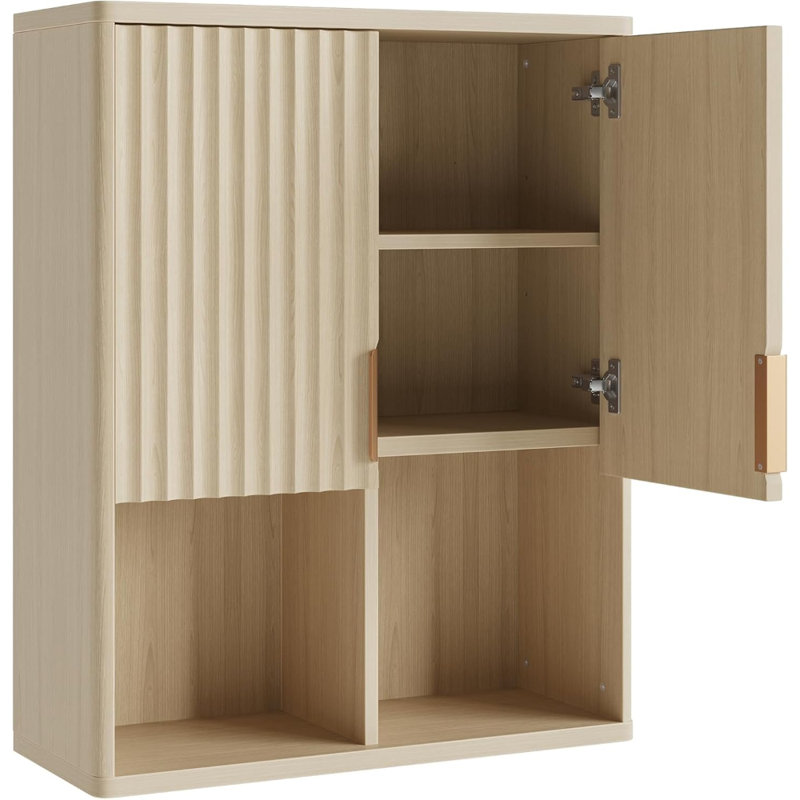 Armoire cannelée avec tablette réglable