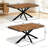 55.11"-70.86"Retro Rectangular Stretch Dining Table-979097056