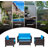 Finnmark 4 - Person Patio Conversation Set with Cushions-2126437996-2126437897